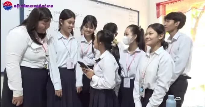 សិស្សវិទ្យាល័យព្រះសីហនុ ក្រុងកំពង់ចាម សម្តែងរឿង ស្តីពី ការត្រួតពិនិត្យប្រភពព័ត៌មានឲ្យបានច្បាស់លាស់ មុននឹងជឿលើព័ត៌មានអ្វីមួយ