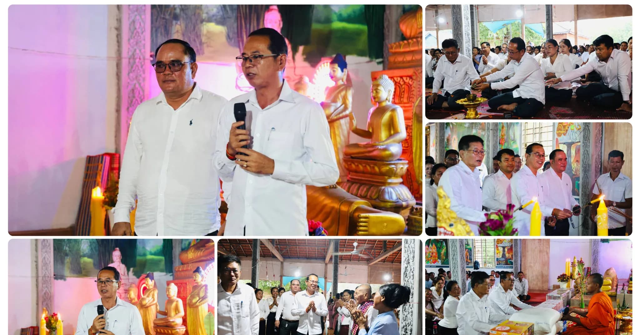 រដ្ឋបាលស្រុកស្ទោង ចូលរួមសូត្រមន្តកាន់បិណ្ឌវេនទី៥ ជាមួយប្រជាពលរដ្ឋពុទ្ធបរិស័ទ នៅក្នុងឃុំពពក